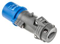 0-520-42 Legrand HYPRA Series, IP44 Blue 2P+E Industrial Power Plug, Rated At 16A, 200 → 250 V