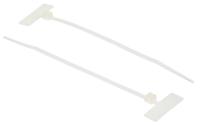 812-1559 RS PRO Cable Tie Cable Markers, Natural, Pre-printed "Blank", for Cables