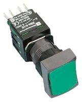 xb6da31b Schneider Electric Harmony XB6 Series Push Button, Momentary, Panel Mount, 16mm Cutout, SPST, 250V, IP65