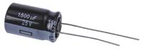 eeufr1e152 Panasonic 1500μF Aluminium Electrolytic Capacitor 25V dc, Radial, Through Hole - EEUFR1E152