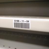 m6-6-423 Brady B-423 Black on White Cable Labels, 12.70 mm Width, 6.99mm Label Length, 12.7mm Label Width