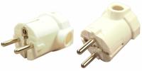 272-7199 RS PRO German Mains Plug, 16A White, Cable Mount Screw, 250 V ac