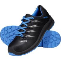 6934207 uvex 2 Men's Black, Blue Steel Toe Capped Safety Shoes, UK 7, EU 41