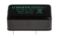 55615703012 Varta V150H 3.6V NiMH Rechargeable Button Batteries, 150mAh