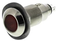 531-501-63 Marl Red Panel Mount Indicator, 12 → 28V, 12.7mm Mounting Hole Size, Solder Tab Termination, IP67