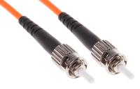 535-7250 RS PRO ST to ST Simplex Multi Mode OM2 Fibre Optic Cable, 50/125μm, Orange, 5m