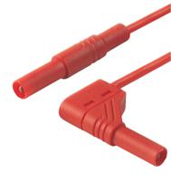 934078101 Hirschmann Test & Measurement, 16A, 1000V ac/dc, Red, 250mm Lead Length