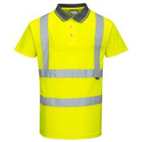 s477yerm Portwest S477 Yellow 100% Polyester Polo Shirt, UK- 12in, EUR- 40cm