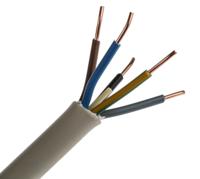 902-8353 RS PRO NYM-J 2.5 mm² 5 Core Power Cable, Grey PVC, 50m