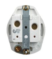 k735-whi MK Electric Panel Mount White 1 Gang Plug Socket, 13A, Type G - British, Indoor Use
