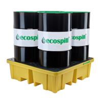 p3201315 Ecospill Ltd Polyethylene 4 Drum Spill Pallet for Chemical, 250L Capacity