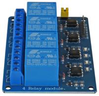 ttl-relay04-5v Seeit TTL-RELAY04 Relay for Relay Control Card for TTL, Arduino, PIC, Raspberry Pi, AVR