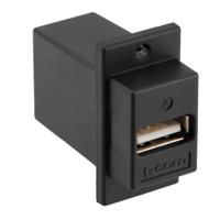 ecf504b-uab L-Com Straight, Panel Mount, Plug- Single Port Type Type A, Type B USB Connector