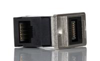 257-6710 RS PRO Single-Port RJ45 Female Feedthrough Ethernet Connector, Cat5e, Unshielded
