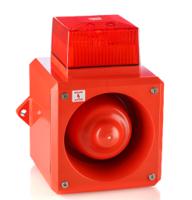 yl5isct4rrf Clifford & Snell YL5IS Series Red Sounder Beacon, 12 → 24 V dc, IP65, Fixed Mount, 105dB at 1 Metre