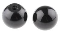686-058 RS PRO Black Ball Clamping Knob, M10, Threaded Hole