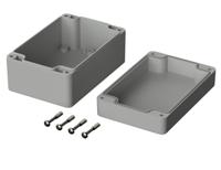 02217094 Bopla Euromas Series Light Grey Polycarbonate V0 Enclosure, IP66, IK07, Light Grey Lid, 122 x 120 x 55mm