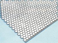 262-6121 RS PRO Stainless Steel Perforated Metal Sheet 500mm x 500mm, 0.55mm Thick