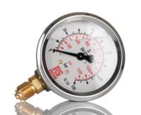 231-0194 RS PRO G 1/4 Analogue Pressure Gauge 100bar Bottom Entry 63mm Outside Diameter