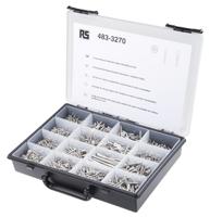 483-3270 RS PRO Stainless Steel 1250 Piece Pozidriv, Slot Drive Screw/Bolt Kit