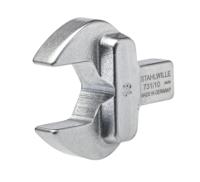 58211018 STAHLWILLE 731/10 Series Open Ended Insert Open-Ended Shell Tool, 18.0 mm, 9 x 12mm Insert, Chrome Finish