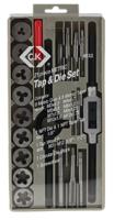 t4032 CK 21-Piece Carbon Steel Thread Tap & Die Set, 1/8 in NPT - 1/8 in NPT Taps, 1/8 in NPT - 1/8 in NPT Dies