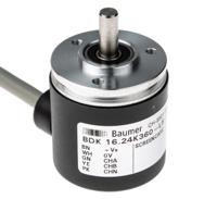 bdk-1624k360-l5-5 Baumer BDK Series Optical Incremental Encoder, 360 ppr, HTL/Push Pull Signal, Solid Type, 5mm Shaft