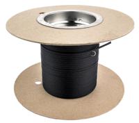 hegpx03-bk-rl30mt HellermannTyton Expandable Braided PET Black Cable Sleeve, 3mm Diameter, 30m Length