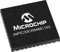 dspic33ck64mc103-im5 DSPIC33CK64MC103-I/M5 Microchip dsPIC33CK64MC10X, 16bit Digital Signal Processor 100MHz 64 kB Flash 36-Pin UQFN