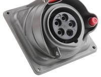 0-522-04 Legrand Right Angle Switchable IP44, IP55 Industrial Interlock Socket 3PN+E, 16A, 415 V