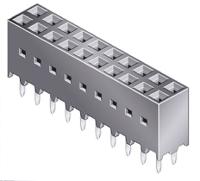 76342-310lf Amphenol Communications Solutions 76342 Series Straight Through Hole Mount PCB Socket, 20-Contact, 2-Row, 2.54mm Pitch,