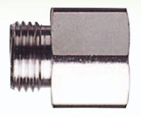 7tca296050r0196-bpg21-m20tc Adaptaflex Thread Converter, Conduit Fitting, PG21 → M20, Brass, Silver