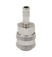 325-606 RS PRO Brass Female Pneumatic Quick Connect Coupling, 13mm Hose Barb