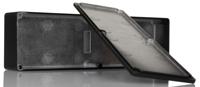1590bx2bk Hammond 1590 Series Black Die Cast Aluminium Alloy Enclosure, IP54, Black Lid, 254 x 70 x 35mm