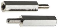 htsb-m4-25-7-2 Essentra Standoff, M4 Thread, 25mm Body, Brass, Male/Female