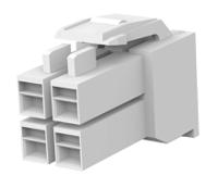 176273-1 TE Connectivity, AMP Universal Power Male Connector Housing, 4mm Pitch, 4 Way, 2 Row