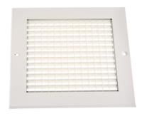 432-665 RS PRO White Aluminium Grille, Eggcrate Slat, 200 x 200mm