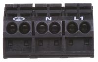 862-1503 WAGO 862 Series Terminal Strip, 3-Way, 32A, 20 → 12 AWG, Wire, Push-In Cage Clamp Termination