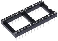 w30528ttrc Winslow 2.54mm Pitch Vertical 28 Way, Through Hole Turned Pin Open Frame IC Dip Socket, 5A