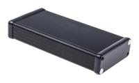 1455j1601bk Hammond 1455 Series Black Aluminium Enclosure, IP54, Black Lid, 160 x 78 x 27mm