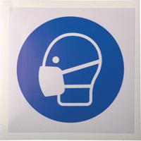 813-4498 RS PRO Vinyl Mandatory Mask Sign With Pictogram Only Text