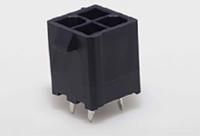 1724470204 Molex Mini-Fit Jr Series Vertical Through Hole PCB Header, 4 Contact(s), 4.2 mm Pitch, 2 Row, Shrouded