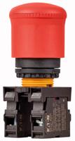 190929-m22-pv-k02 Eaton M22 Series Pull Release Emergency Stop Push Button, Panel Mount, 22mm Cutout, 2NC, IP66, IP69
