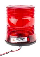 907-6040 RS PRO Red Flashing Beacon, 10 → 100 V dc, Single Point Mount, LED Bulb, IP56
