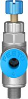 grla-m5-qs-4-rs-d Festo GRLA Series Tube Exhaust Valve, 4mm Tube Inlet Port x M5 Male Outlet Port x 4mm Tube Outlet Port, 197577