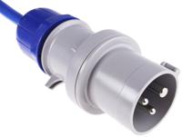 6321633-r25 Scame, Block 3 IP44 Red Wall Mount 2P + E RCD Industrial Power Connector Socket, Rated At 16A, 230 V