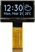 mcot128064b1v-wm Midas 1.54in White Passive matrix OLED Display 128 x 64pixels TAB I2C, Parallel, SPI Interface