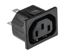 px06951563 Bulgin C13 Snap-In IEC Connector Socket, 10A, 250 V