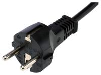 558-946 RS PRO Straight IEC C13 Socket to Straight CEE 7/7 Plug Power Cord, 1.8m