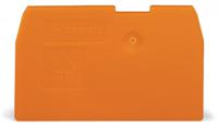 870-933 WAGO 870 Series End And Intermediate Plate for Use with Rail Mount Terminal Blocks